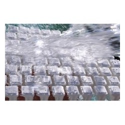 Túlfolyó rács flexibilis Square - Transzparens 250mm