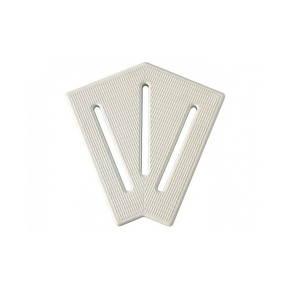 Túlfolyó sarok elem Square - Transzparens 90º 195mm