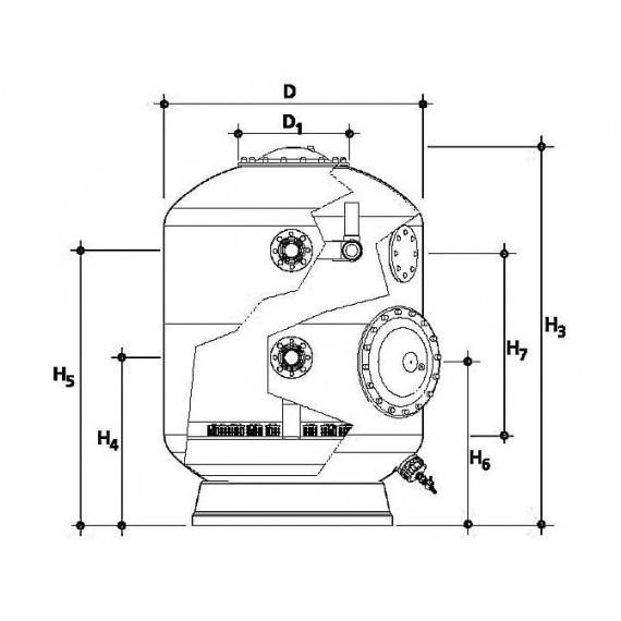 TRB Norm Ø2000 1,2m 94m3/h D225/200