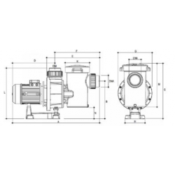 Flooder FLO 450T 78m3/h H10m 4,5HP 230/400V