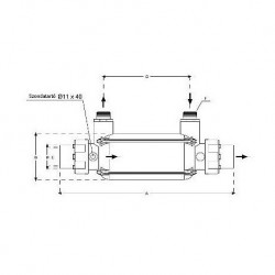 Hőcserélő D-KWT-VA Plastic / SS316 45 kW