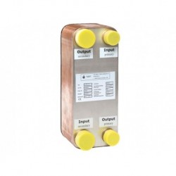 Lemezes hőcserélő D-PWT 75 kW / 55°C forrasztott