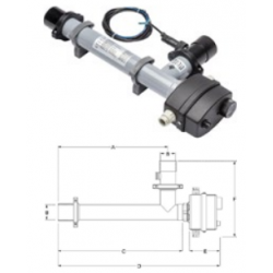 Fűtőpatron Evo-Titan D-EWT 6 kW