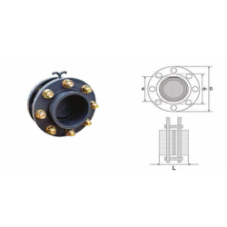 Csappantyú, rugós karimákkal D 110 PN 10