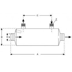 Acél hőcserélő AISI 316 40 kW