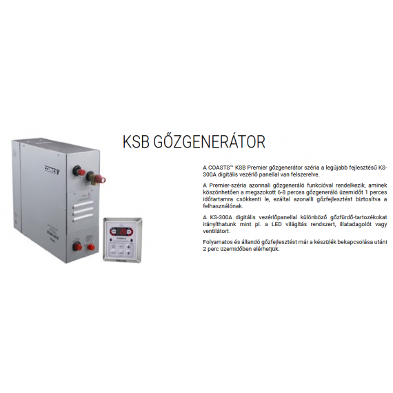Gőzgenerátor KSB-60  6kW 400V