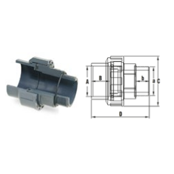 Hollander KB O-gyűrűvel D50x2"